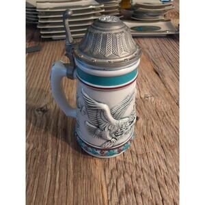 Avon Americana "Endangered Species Series" Beer Stein Mug The Bald Eagle 1990